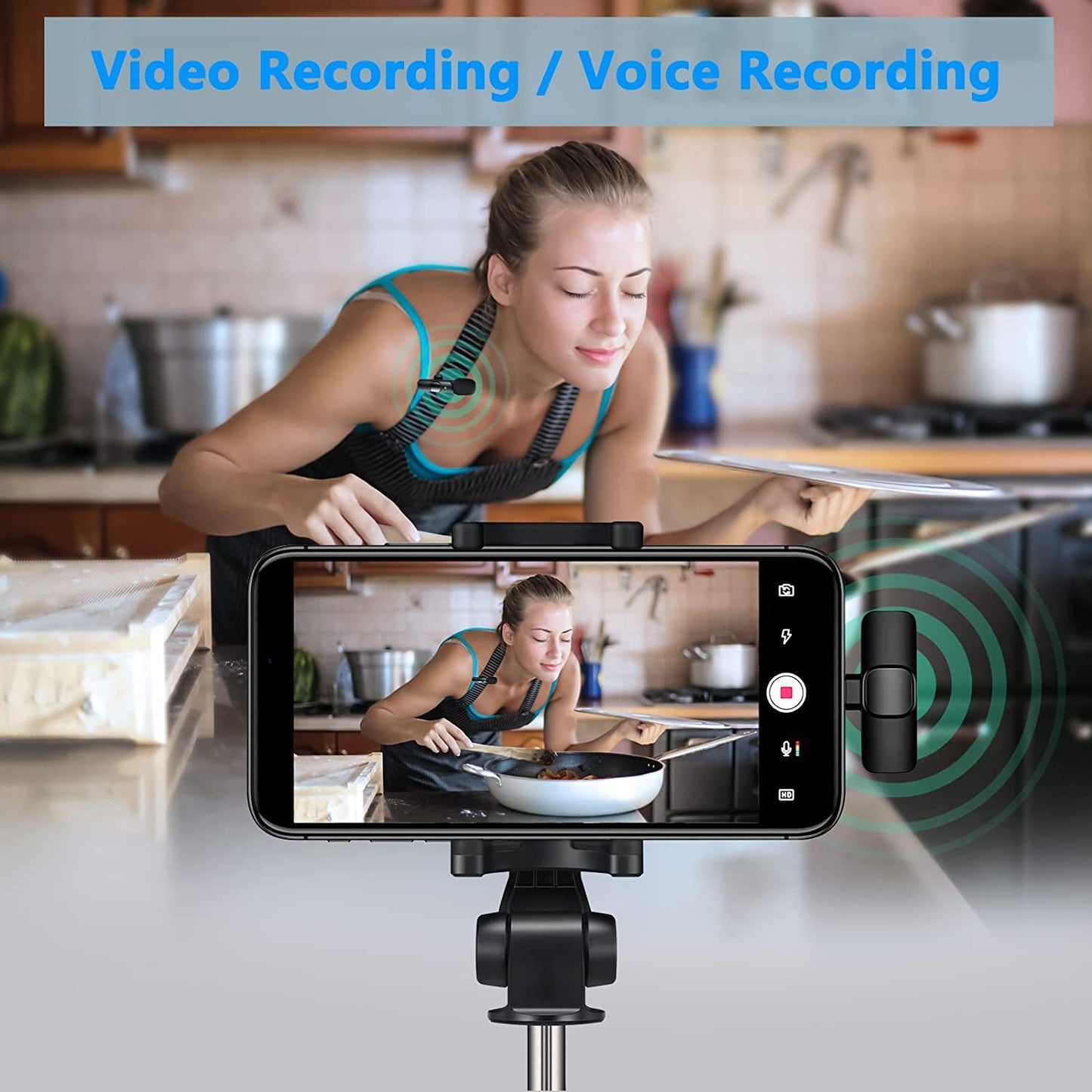 Wireless Lavalier Mic for iPhone & iPad