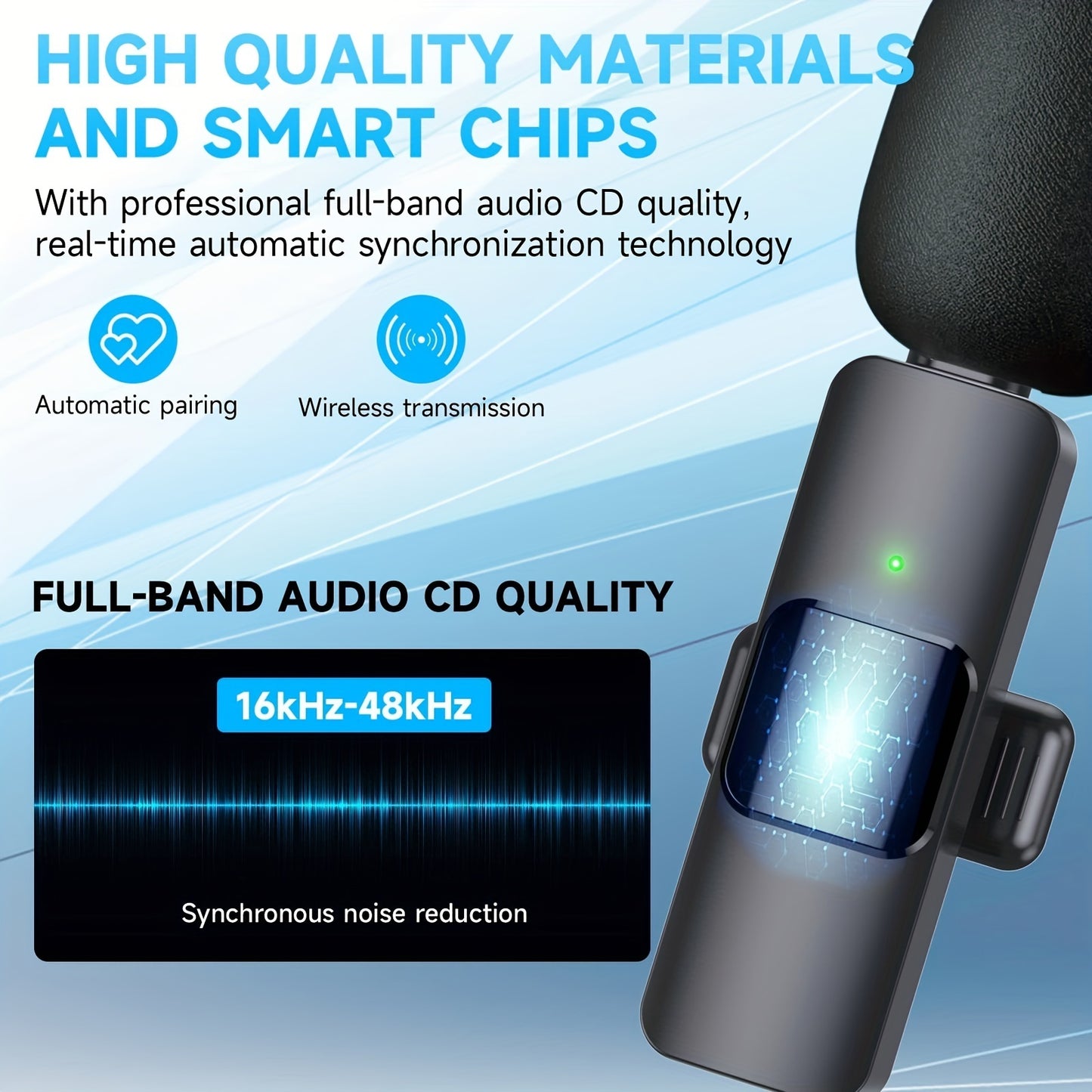 Wireless Lavalier Mic for iPhone & iPad