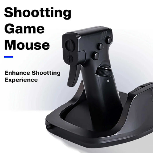 GunStyle Gamer Mouse ergonomic shooting game controller with seamless control in black